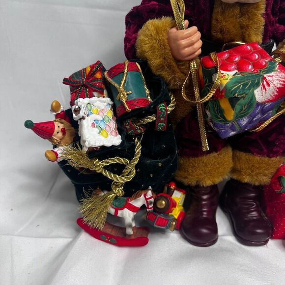 Dillards Trimmings Decor Santa with Gifts Christmas Holiday Figurine - Picture 6 of 6